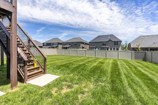 3536 Night Heron Way, Lexington, KY 40515 - fenced backyard featuring stairs and a residential view