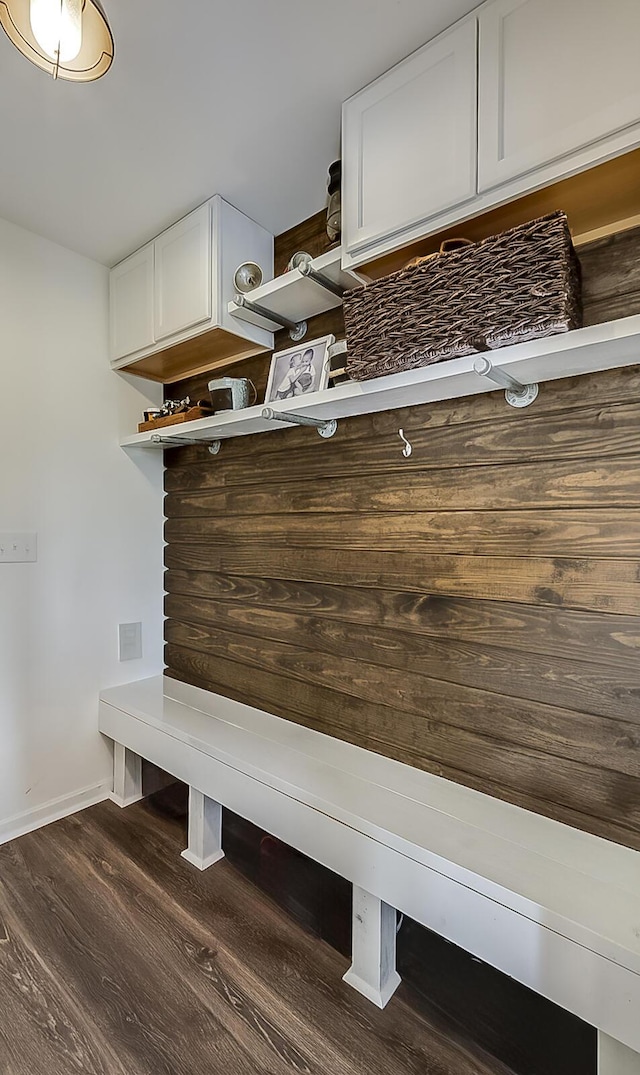 1011 Brown Store Rd, Lawrenceburg, KY 40342 - mudroom with dark wood-type flooring and baseboards