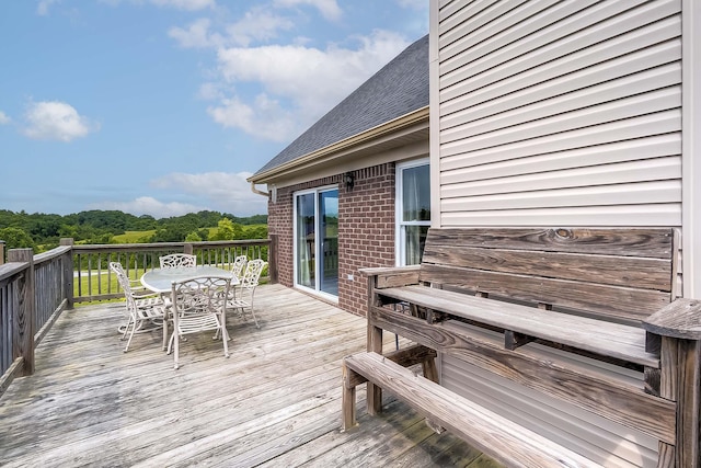 1011 Brown Store Rd, Lawrenceburg, KY 40342 - wooden deck featuring outdoor dining space