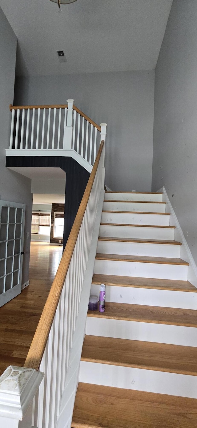 4020 Greentree Rd, Versailles, KY 40383 - stairway with wood finished floors