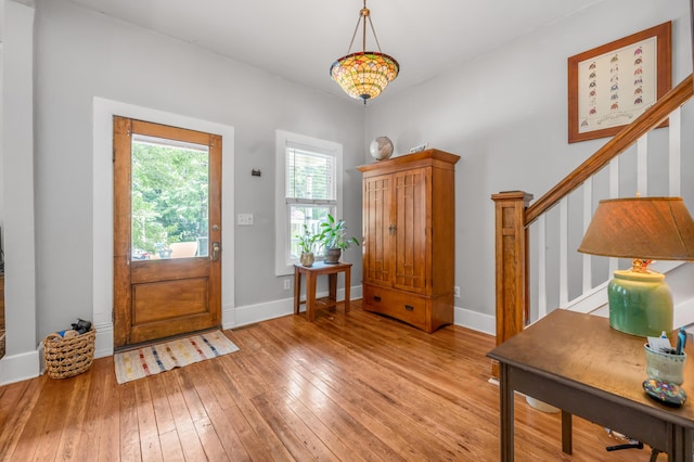 334 Oldham Ave, Lexington, KY 40502 - foyer featuring stairs and light wood-style floors