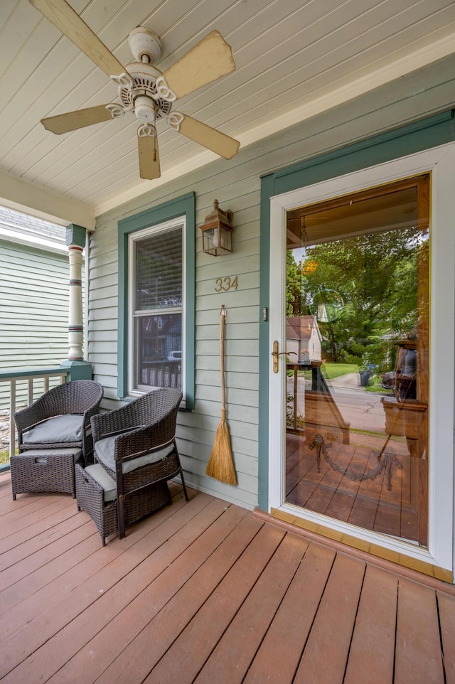 334 Oldham Ave, Lexington, KY 40502 - porch with ceiling fan