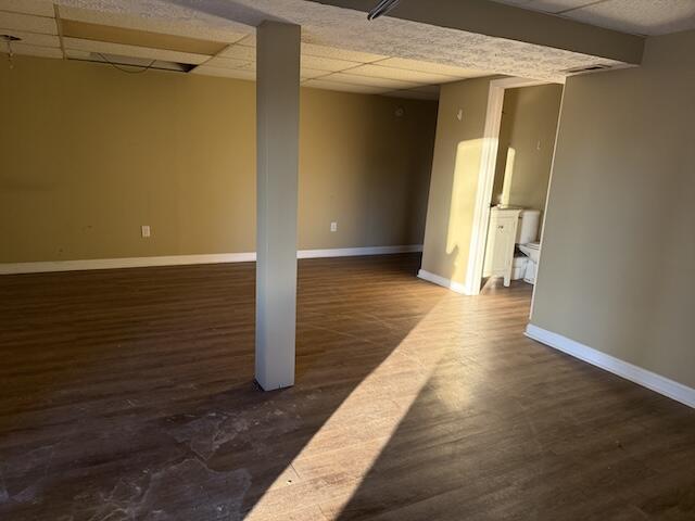 80 Panda Ln, Russell Springs, KY 42642 - finished basement featuring a paneled ceiling and wood finished floors