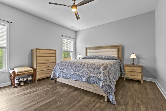 111 Kara Bryn Cv, Georgetown, KY 40324 - bedroom with wood finished floors and a ceiling fan