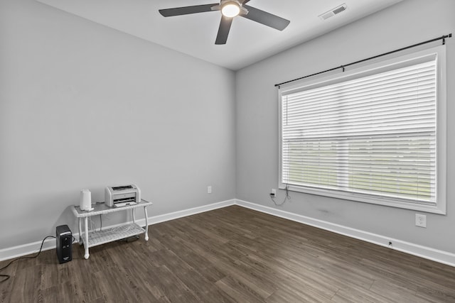 111 Kara Bryn Cv, Georgetown, KY 40324 - spare room featuring ceiling fan and wood finished floors