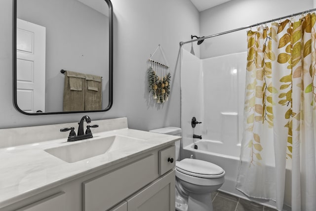 111 Kara Bryn Cv, Georgetown, KY 40324 - full bath with shower / bathtub combination with curtain, vanity, and tile patterned floors