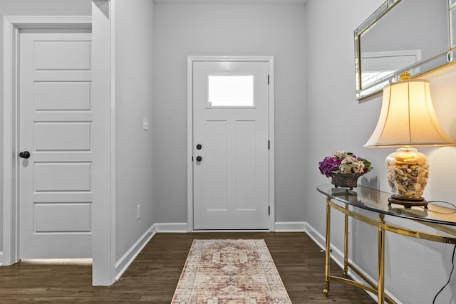 111 Kara Bryn Cv, Georgetown, KY 40324 - foyer entrance featuring baseboards and dark wood finished floors