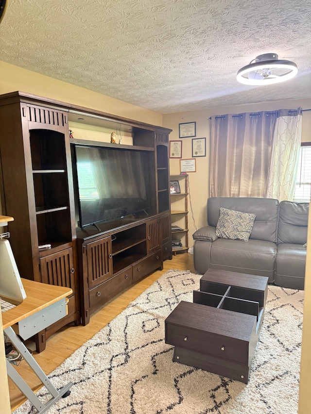2829 Easthills Dr, Lexington, KY 40517 - living room with wood finished floors and a textured ceiling