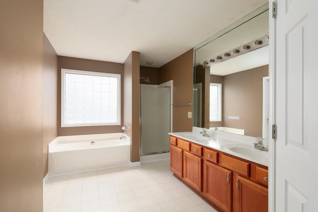 1204 Aldridge Way, Lexington, KY 40515 - full bath with a bath, double vanity, and a stall shower