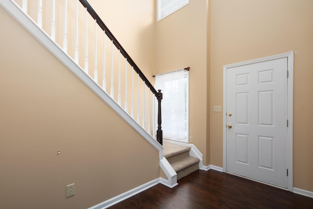 1204 Aldridge Way, Lexington, KY 40515 - entrance foyer featuring a high ceiling, wood finished floors, and stairway