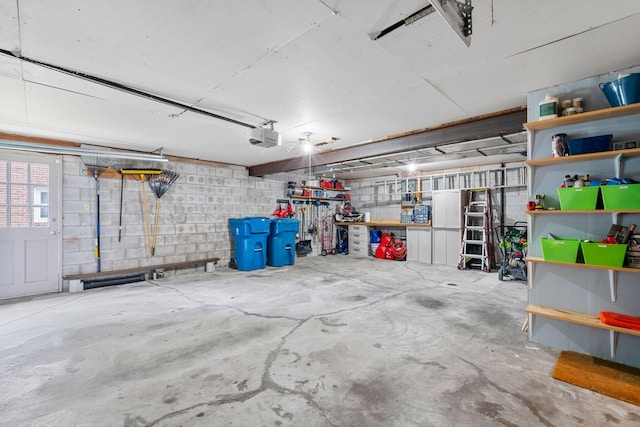 441 Cromwell Way, Lexington, KY 40503 - garage with a garage door opener and concrete block wall