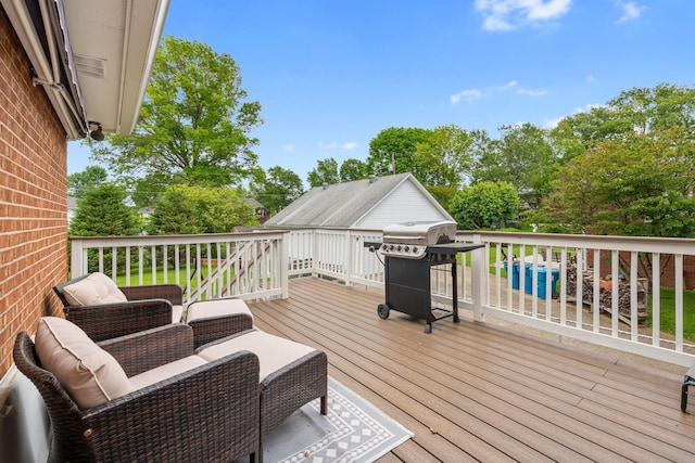 441 Cromwell Way, Lexington, KY 40503 - wooden terrace featuring grilling area