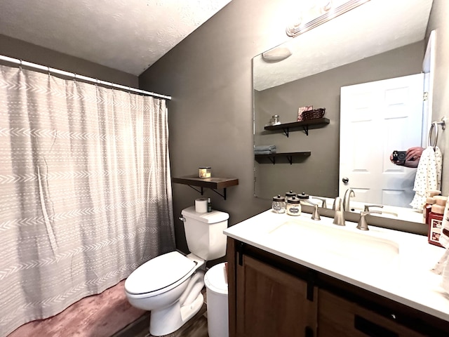 51 Stony Brook Dr, Corbin, KY 40701 - full bathroom with wood finished floors, vanity, and a shower with shower curtain
