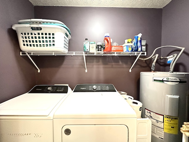 51 Stony Brook Dr, Corbin, KY 40701 - laundry area with water heater and washing machine and dryer