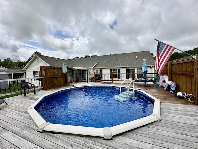 51 Stony Brook Dr, Corbin, KY 40701 - view of pool featuring a wooden deck