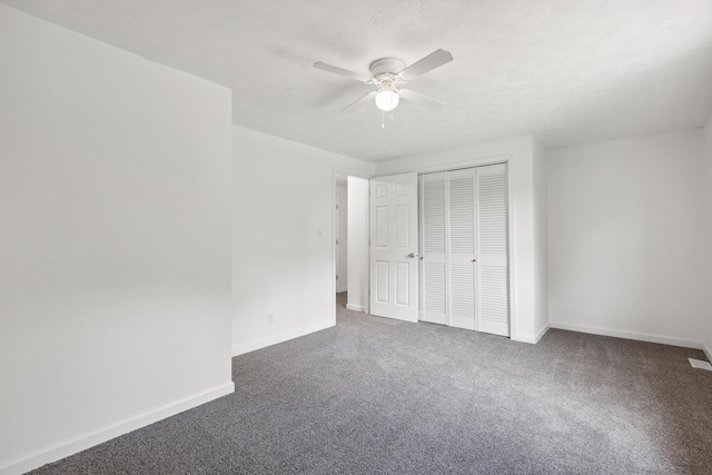 117 S Cumberland St, Berea, KY 40403 - unfurnished bedroom featuring carpet floors, a closet, and ceiling fan