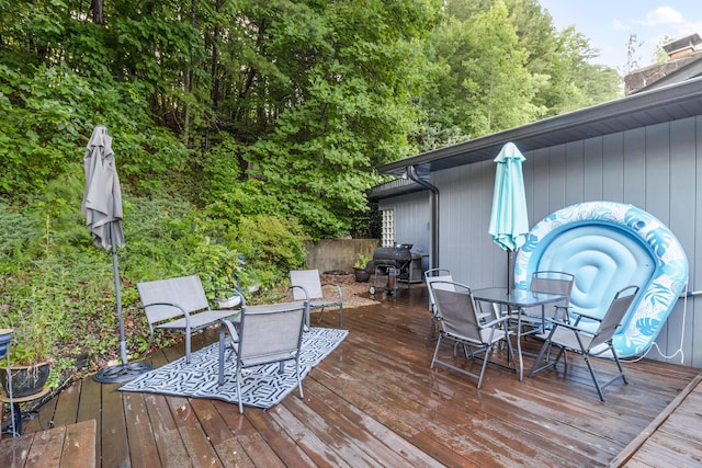 1211 Forest Circle Dr, Corbin, KY 40701 - deck with outdoor dining area and area for grilling