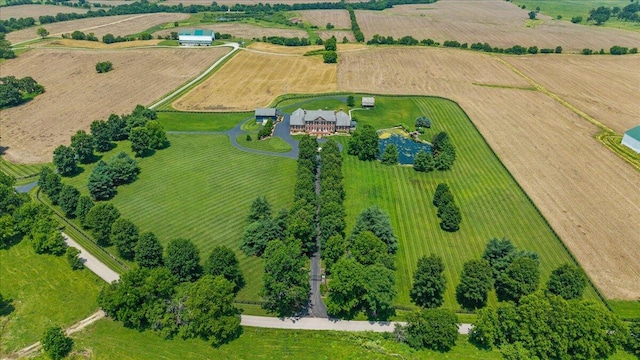 5045 Van Meter Rd, Winchester, KY 40391 - aerial view of sparsely populated area featuring rows of crops