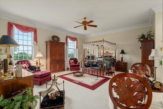 5045 Van Meter Rd, Winchester, KY 40391 - bedroom featuring carpet floors and crown molding