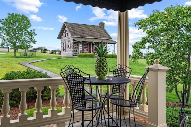 5045 Van Meter Rd, Winchester, KY 40391 - view of patio / terrace with an outdoor structure