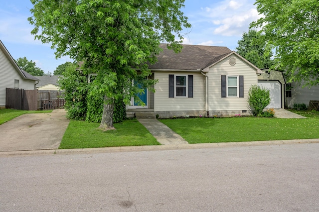 210 Taylorsville Trl, Georgetown, KY 40324 - view of front of property with an outbuilding, a shingled roof, driveway, crawl space, and entry steps