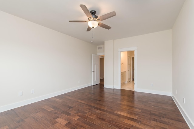 4185 Buttermilk Rd, Lexington, KY 40509 - empty room featuring a ceiling fan and dark wood-style flooring