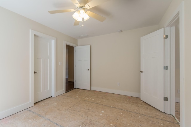 4185 Buttermilk Rd, Lexington, KY 40509 - unfurnished bedroom with baseboards and a ceiling fan