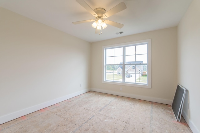 4185 Buttermilk Rd, Lexington, KY 40509 - spare room featuring baseboards and ceiling fan