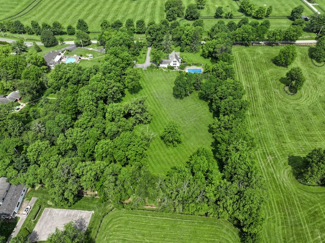 2968 Delong Rd, Lexington, KY 40515 - aerial overview of property's location with rural landscape and large plots for crops