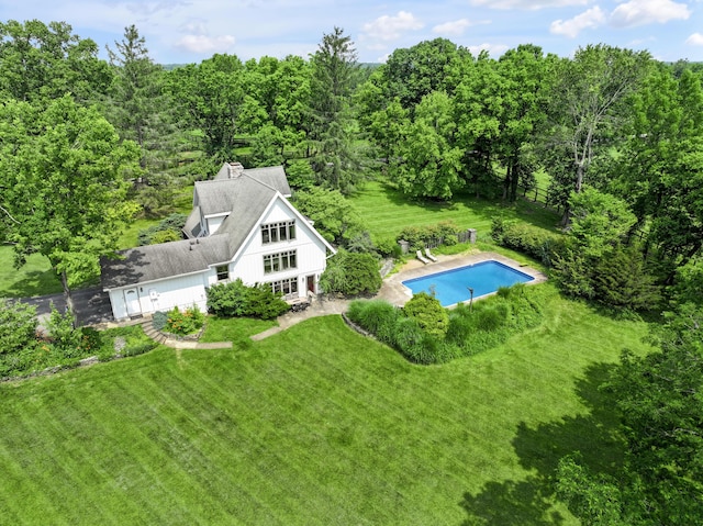 2968 Delong Rd, Lexington, KY 40515 - aerial view of property and surrounding area with a heavily wooded area