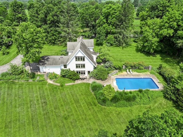 2968 Delong Rd, Lexington, KY 40515 - view from above of property featuring a pool