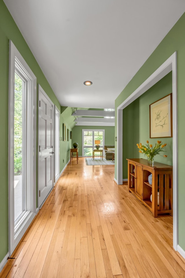 2968 Delong Rd, Lexington, KY 40515 - hall with light wood-type flooring and recessed lighting