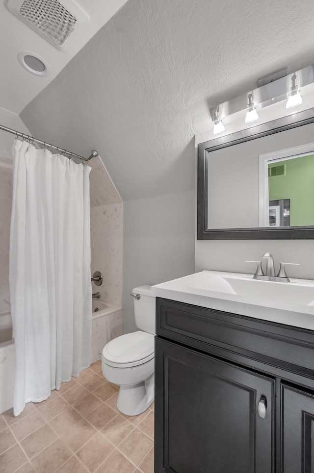 2968 Delong Rd, Lexington, KY 40515 - bathroom featuring vanity, shower / tub combo with curtain, and tile patterned floors