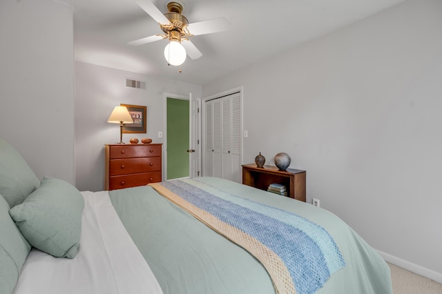 2968 Delong Rd, Lexington, KY 40515 - carpeted bedroom featuring a closet and a ceiling fan