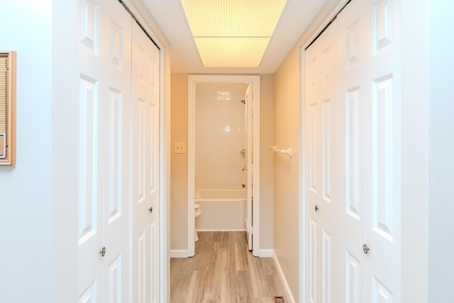 395 Redding Rd Unit 30, Lexington, KY 40517 - hallway with light wood finished floors and baseboards