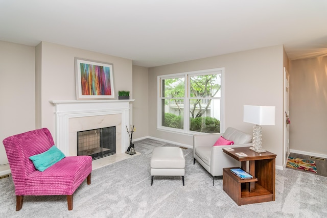 395 Redding Rd Unit 30, Lexington, KY 40517 - living room featuring carpet and a fireplace