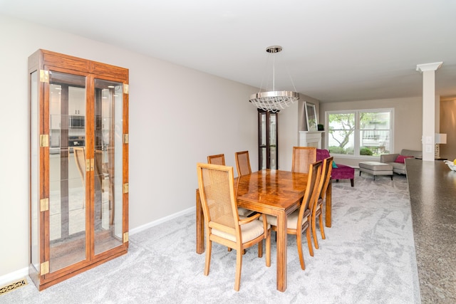 395 Redding Rd Unit 30, Lexington, KY 40517 - dining room with baseboards and light colored carpet