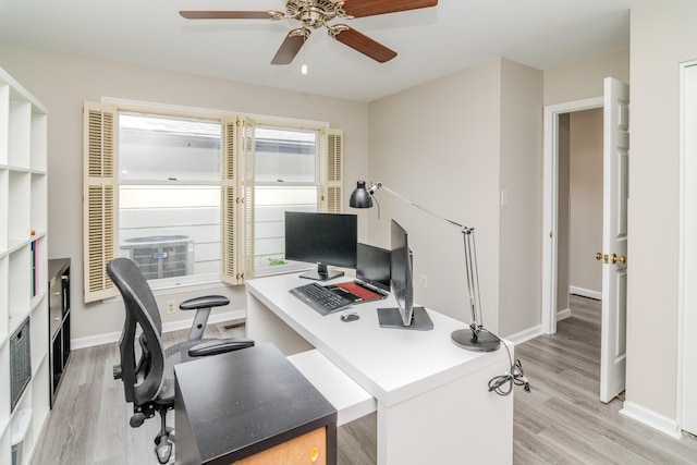 395 Redding Rd Unit 30, Lexington, KY 40517 - office area with light wood finished floors and ceiling fan