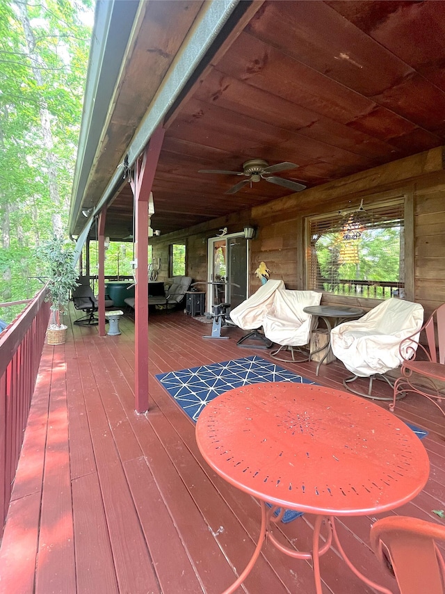 250 Hilltop Ests, Morehead, KY 40351 - deck featuring ceiling fan