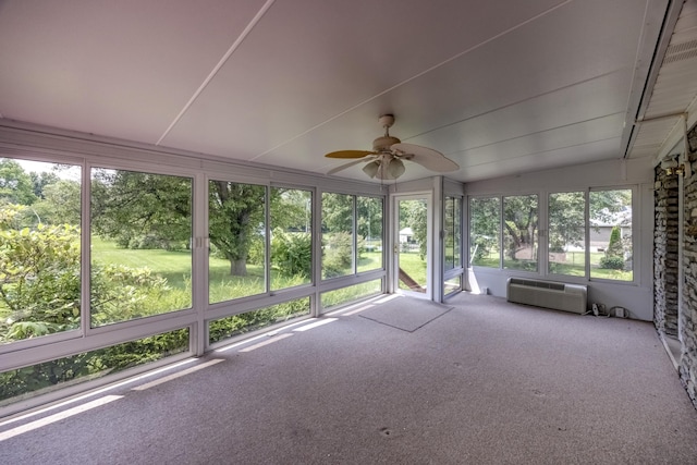 560 Kemper Ln, Danville, KY 40422 - unfurnished sunroom with a ceiling fan and healthy amount of natural light
