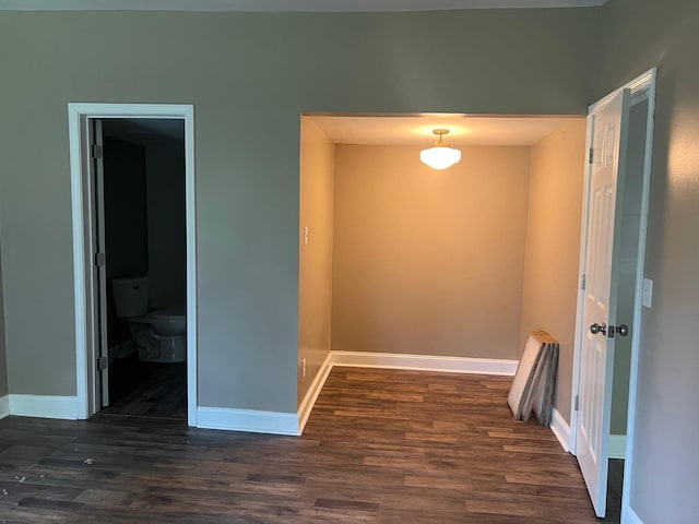 2441 Rogers Rd, Lancaster, KY 40444 - unfurnished room with dark wood-type flooring and baseboards