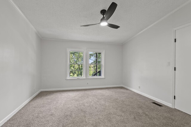 4822 US Highway 27 N, Cynthiana, KY 41031 - carpeted empty room featuring a textured ceiling, ceiling fan, and ornamental molding