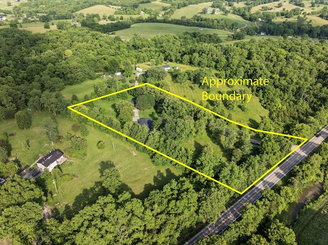 4822 US Highway 27 N, Cynthiana, KY 41031 - aerial view of property and surrounding area with property boundaries highlighted