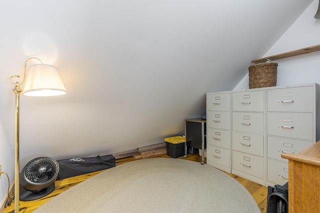 224 Pine Valley Rd, Berea, KY 40403 - bedroom featuring vaulted ceiling and light wood finished floors