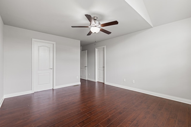 4464 Stuart Hall Blvd Unit 9101, Lexington, KY 40509 - unfurnished bedroom with dark wood-type flooring and ceiling fan