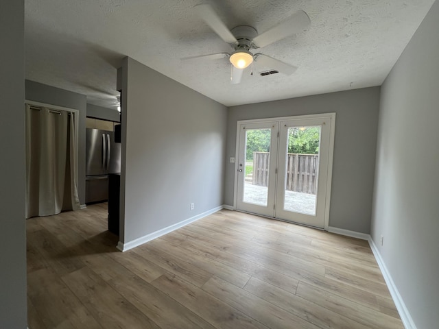 20 Heather Ln, Winchester, KY 40391 - unfurnished room with ceiling fan, light wood-type flooring, and a textured ceiling
