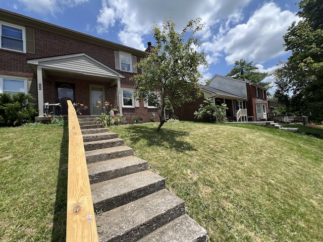 20 Heather Ln, Winchester, KY 40391 - view of front of home featuring brick siding and a front yard
