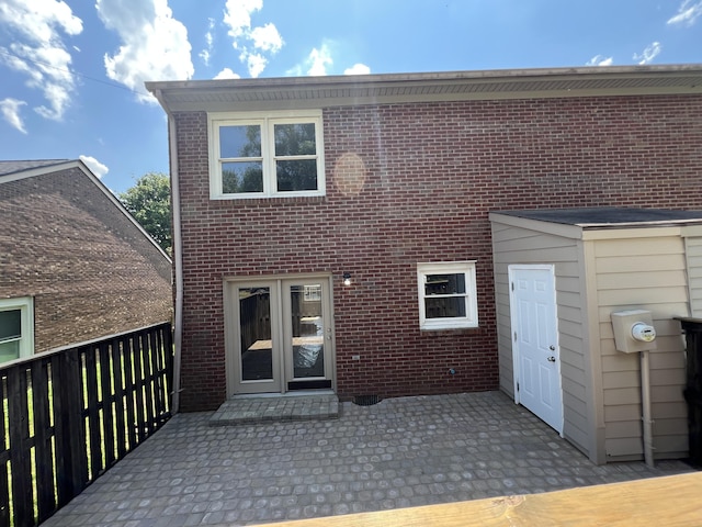 20 Heather Ln, Winchester, KY 40391 - rear view of house with brick siding and french doors