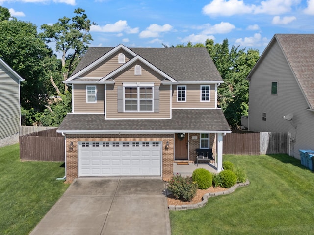 161 Santa Barbara Blvd, Georgetown, KY 40324 - traditional home with brick siding, roof with shingles, concrete driveway, and an attached garage