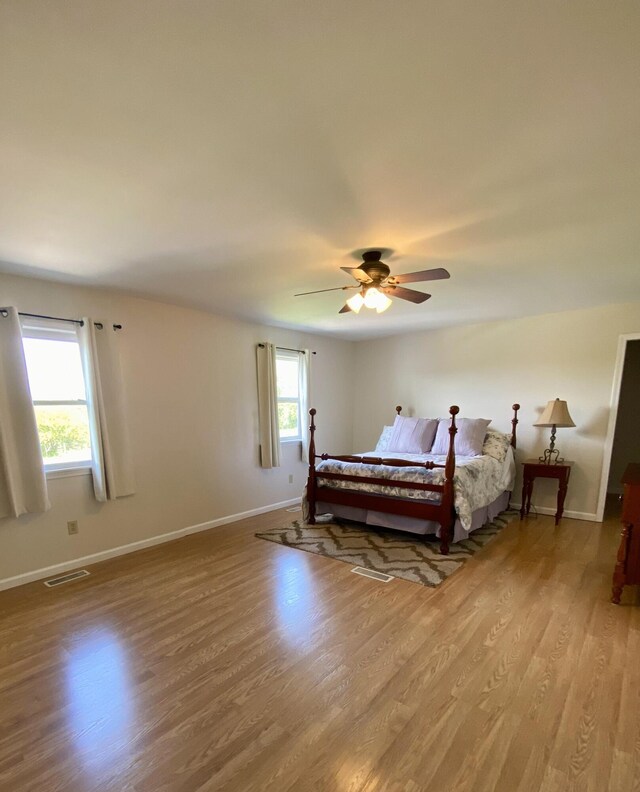 5515 Van Meter Rd, Winchester, KY 40391 - bedroom with wood finished floors and ceiling fan